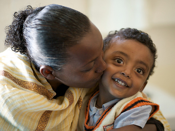Kelemwork, age 33, and Liul, age 2. EHN beneficiaries.
