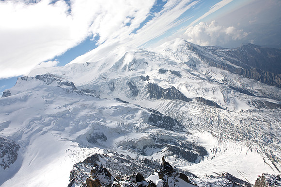 From Aguille de Midi, Mont Blanc, France