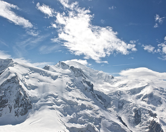 From Aguille de Midi, Mont Blanc