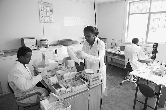 LeAlem Higher Clinic laboratory.