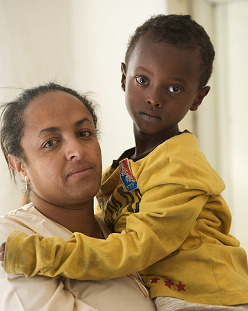Tomas with social worker Almaz Amerga.