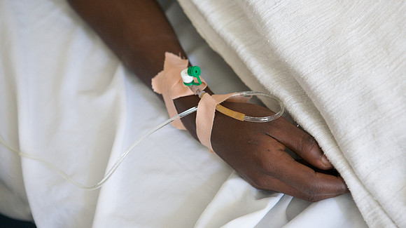 EHN/LeAlem beneficiary receiving emergency treatment.