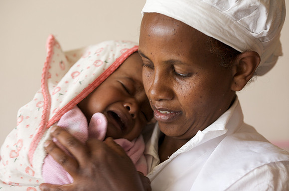 Atetegeb child, 11 months old, EHN beneficiary.